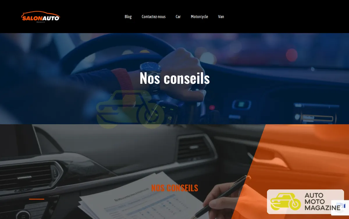Capture : Nos Conseils Auto - Astuces et Recommandations - Salon Auto Monaco